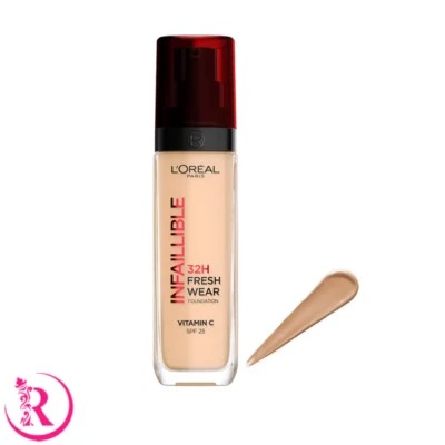 کرم پودر لورال LOREAL INFAILLIBLE شماره 220 حاوی ویتامین C و SPF25