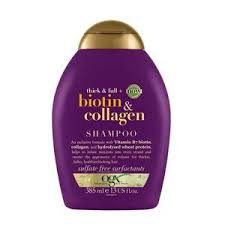 شامپو او جی ایکس OGX بنفش بیوتین کلاژن 385ML