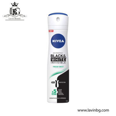 اسپری ضد تعریق زنانه نیوآ مدل Black & White Fresh Mist حجم ۱۵۰ میل – Nivea